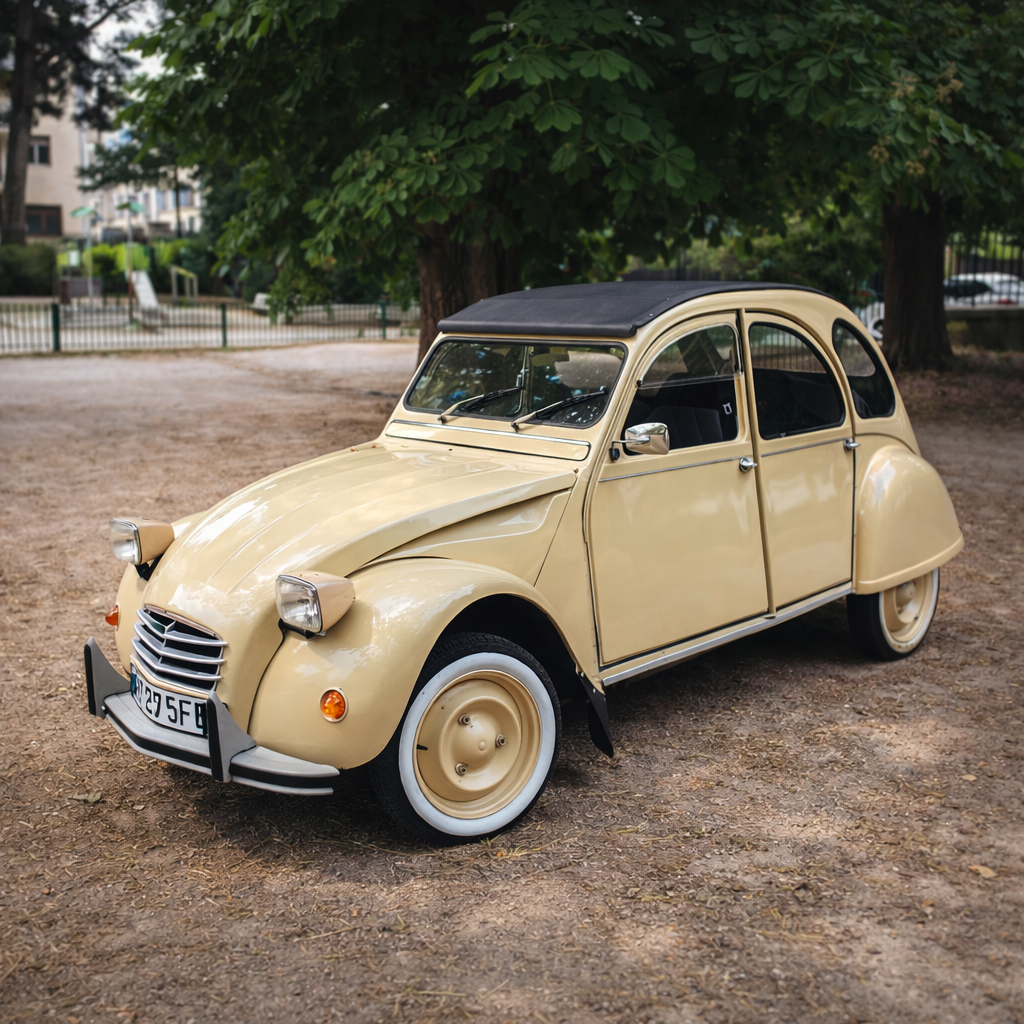 Location Location Citroën 2CV à Paris (Île-de-France) pour tournage et shooting photo - Full Prod 360